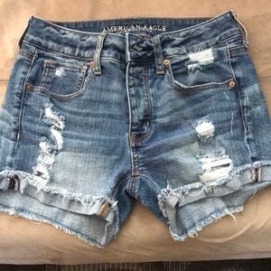 American Eagle distressed shorts